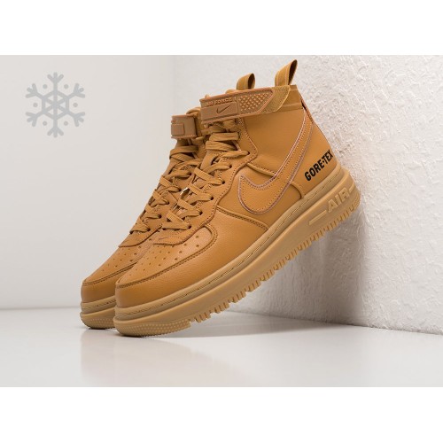 Зимние Кроссовки NIKE Air Force 1 Hi Gore-Tex цвет Коричневый арт. 32890