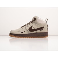 Зимние Кроссовки NIKE Air Force 1 Mid цвет Бежевый арт. 38645