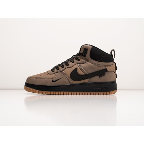 Зимние Кроссовки NIKE Air Force 1 Mid цвет Зеленый арт. 38648