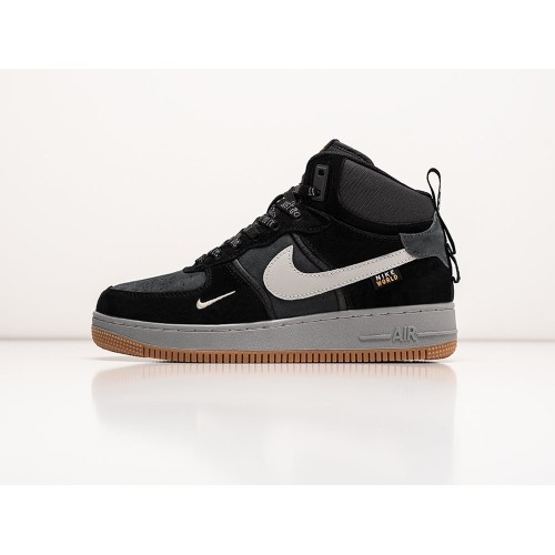 Зимние Кроссовки NIKE Air Force 1 Mid цвет Черный арт. 38653