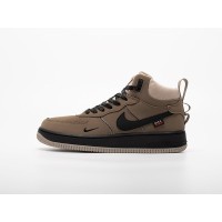 Зимние Кроссовки NIKE Air Force 1 Mid цвет Бежевый арт. 43566