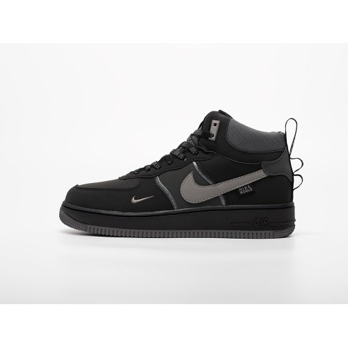 Зимние Кроссовки NIKE Air Force 1 Mid цвет Черный арт. 43567