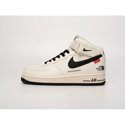 Кроссовки NIKE Air Force 1 Mid x Supreme x THE NORTH FACE цвет Белый арт. 40548