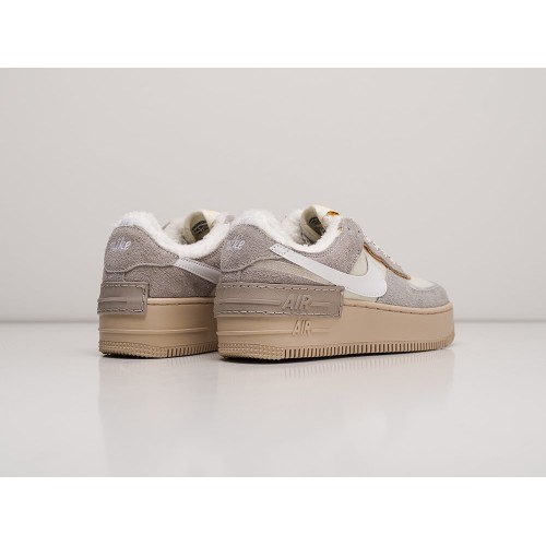 Зимние Кроссовки NIKE Air Force 1 Shadow цвет Белый арт. 26696