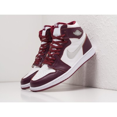 Кроссовки NIKE Air JORDAN 1 Mid цвет Бордовый арт. 27081