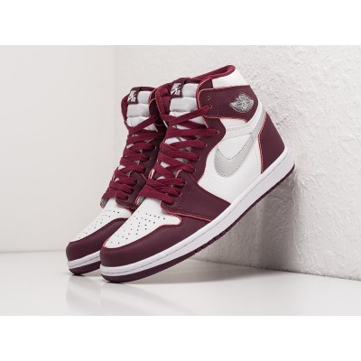 Кроссовки NIKE Air JORDAN 1 Mid цвет Бордовый арт. 28689