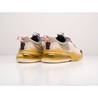 Кроссовки NIKE Air Max 270 React ENG x Travis Scott цвет Бежевый арт. 19048