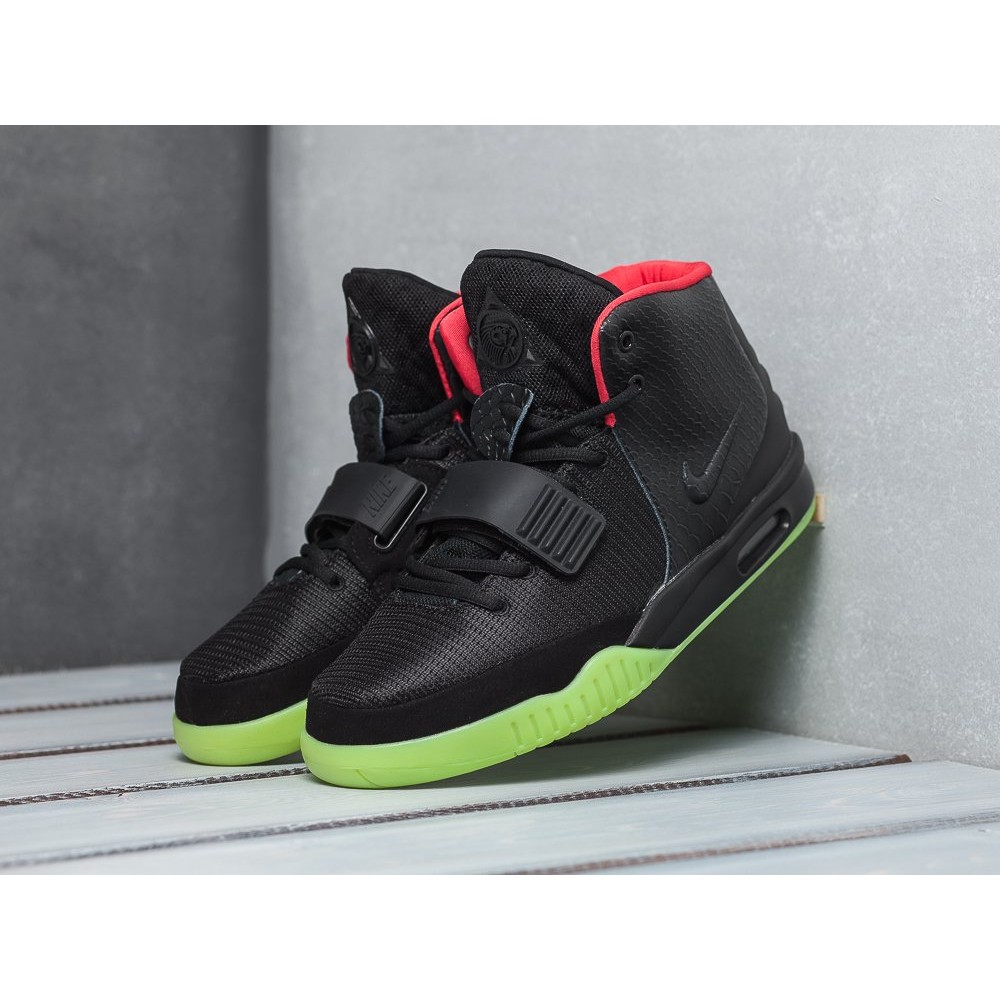 Кроссовки NIKE Air Yeezy 2 цвет Черный арт. 856