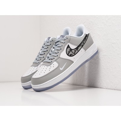 Кроссовки NIKE x DIOR Air Force 1 Low цвет Серый арт. 27354