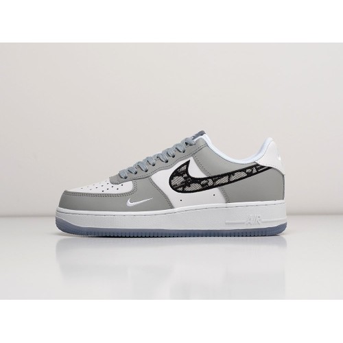 Кроссовки NIKE x DIOR Air Force 1 Low цвет Серый арт. 27355