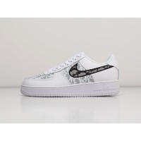 Кроссовки NIKE x DIOR Air Force 1 Low цвет Белый арт. 27357