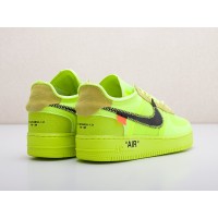 Кроссовки NIKE x OFF-White Air Force 1 Low цвет Зеленый арт. 17244