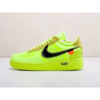 Кроссовки NIKE x OFF-White Air Force 1 Low цвет Зеленый арт. 17244