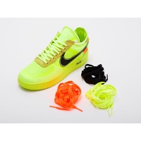 Кроссовки NIKE x OFF-White Air Force 1 Low цвет Зеленый арт. 17244