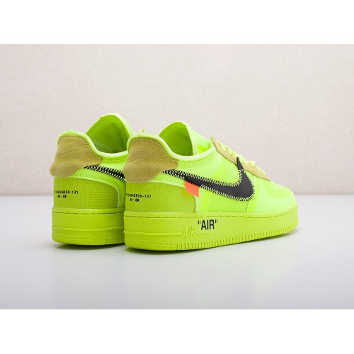 Кроссовки NIKE x OFF-White Air Force 1 Low цвет Зеленый арт. 17245