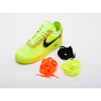 Кроссовки NIKE x OFF-White Air Force 1 Low цвет Зеленый арт. 17245