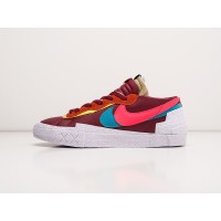 Кроссовки NIKE x Sacai Blazer Low цвет Бордовый арт. 29522