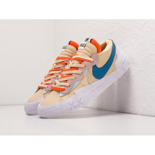 Кроссовки NIKE x Sacai Blazer Low цвет Бежевый арт. 29524