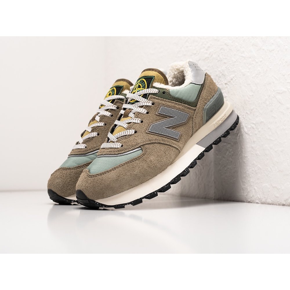 Кроссовки Stone Island x NEW BALANCE 574 цвет Зеленый арт. 38962