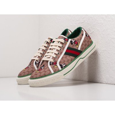 Кроссовки GUCCI Tennis 1977 Low цвет Коричневый арт. 27629