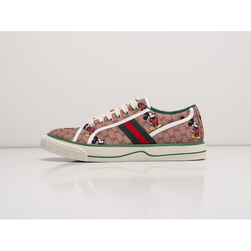 Кроссовки GUCCI Tennis 1977 Low цвет Коричневый арт. 27629