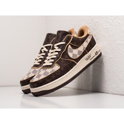 Кроссовки LOUIS VUITTON x NIKE Air Force 1 Low цвет Коричневый арт. 31582