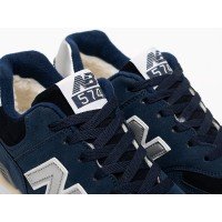 Зимние Кроссовки NEW BALANCE 574 цвет Синий арт. 43620