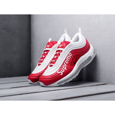 Кроссовки NIKE Air Max 97 x Supreme цвет Красный арт. 10816