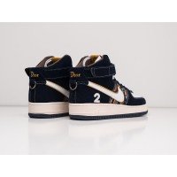 Кроссовки NIKE x DIOR Air Force 1 цвет Черный арт. 26895