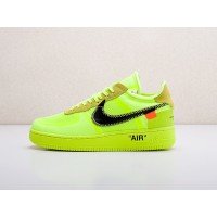 Кроссовки NIKE x OFF-White Air Force 1 Low цвет Зеленый арт. 17245